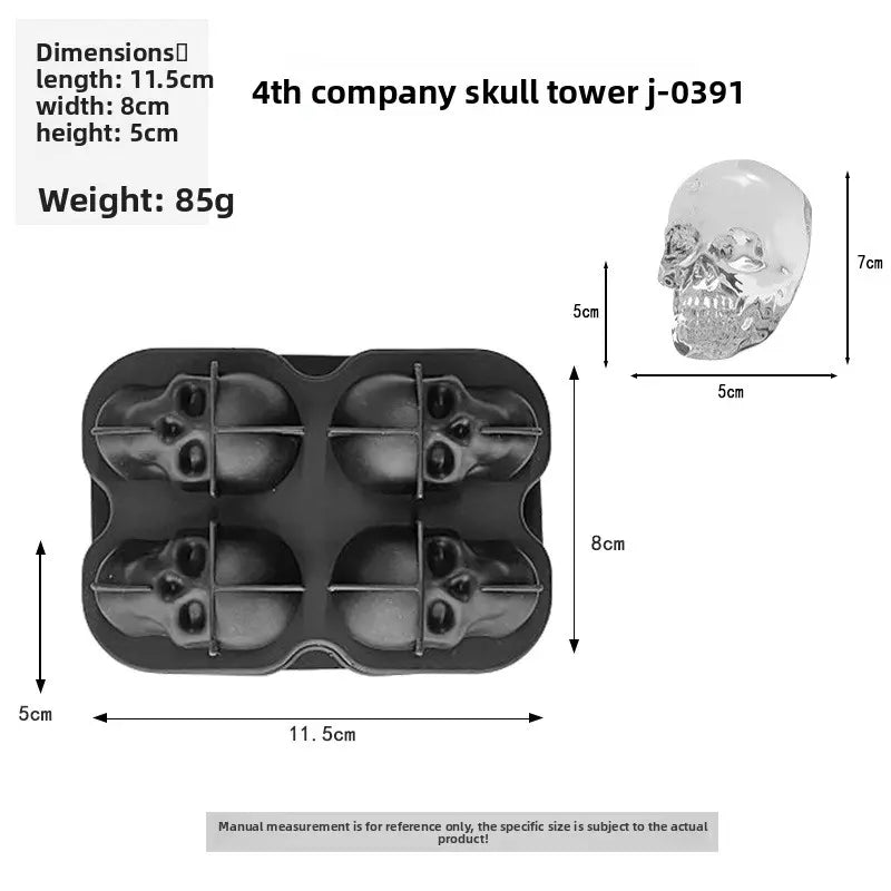 4-Cavity Rose Ice Cube Mold - Large Silicone Ice Tray for Whiskey, Cocktails & Coffee, Makes Big Rose Ice Balls for Drinks, Perfect for Bar & Home Use