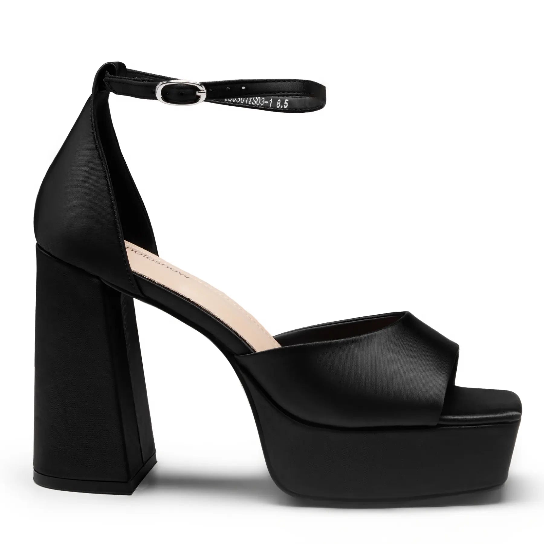Women'S Sandals Peep Toe:Chunky Heels Pumps Ankle Buckle Strap Platform Heels 4.7" High Heeled Evening Party Wedding Dress Shoes