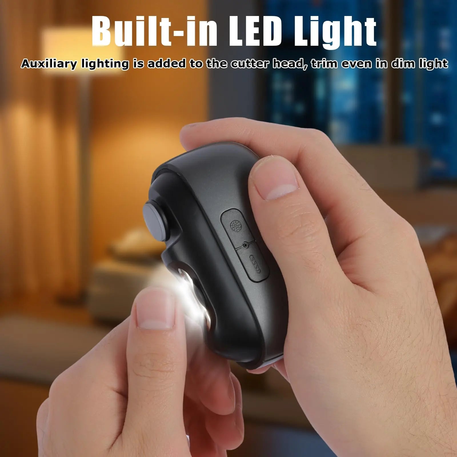 Electric Nail Clipper for Daily Nail at Home，Electric Nail Clipper for Seniors Easy Nail Trimming，3-In-1 Automatic Nail Trimmer with Clipping, Polishing & Storage, , Nail Clippers Infant Care Modes for Home and Travel,