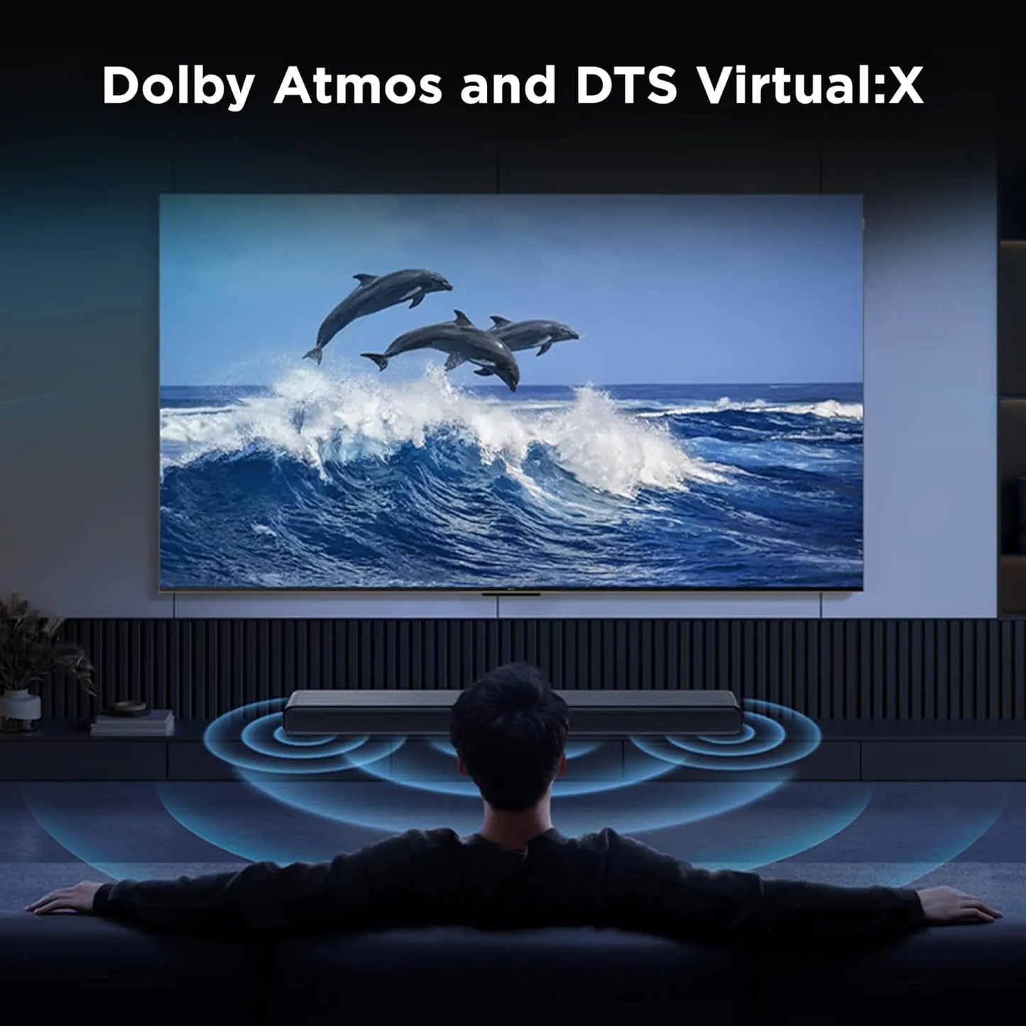 TCL S55H 2.1 / S45H 2.0 Sound Bar with Wireless Subwoofer for Smart TV | Dolby Atmos DTS:X Auto Room Calibration| 220W Power Wireless Bluetooth Home Theater Audio | App Control & Remote Control | Latest Model