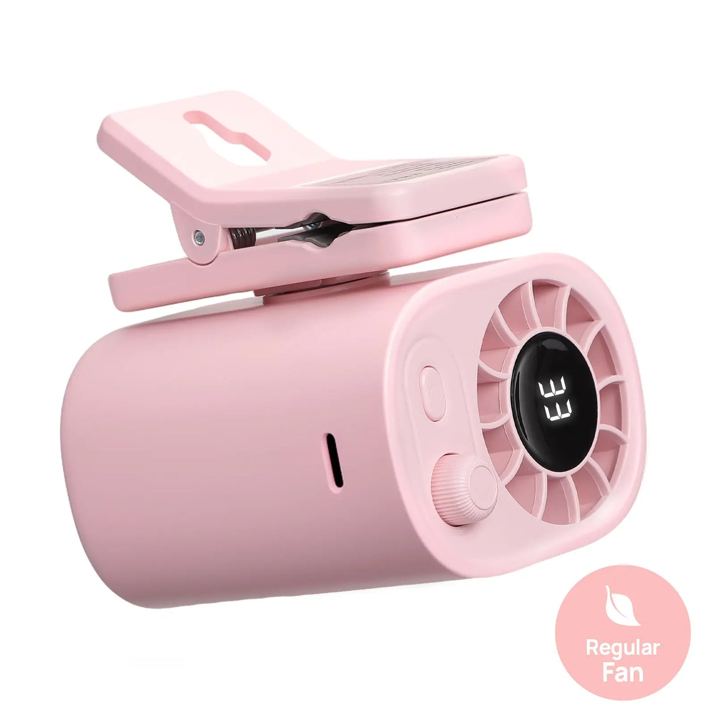 Summervibes JOYTUTUS 2026 Car Clip on Fan with LED Display - 360° Rotation, 100 Speeds Adjustable, USB Rechargeable Personal Summer Clip Fan, 3Hr 1800Mah Battery, Wide Clamp for Car Sun Visor, Car Back Seat, Baby Stroller, Desktop & Multiple Scenes