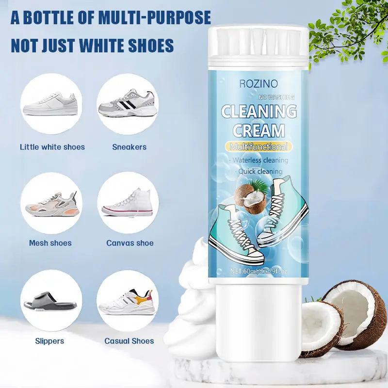 【Mothersdaygift】Multi-Purpose Shoe Cleaning Brush Deep Clean Scrubber for Sneakers Leather & White Shoes Ergonomic Handle Easy Stain Removal Tool Compact Durable Safe for Multiple Materials