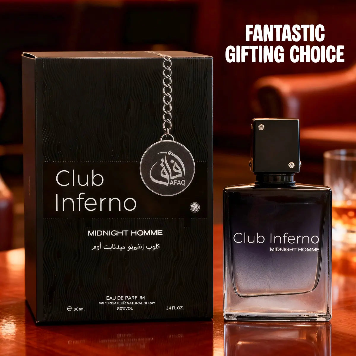 Club Inferno Midnight Homme Eau De Parfum Vaporisateur Natural Spray for Men 100Ml 3.4Fl.Oz.