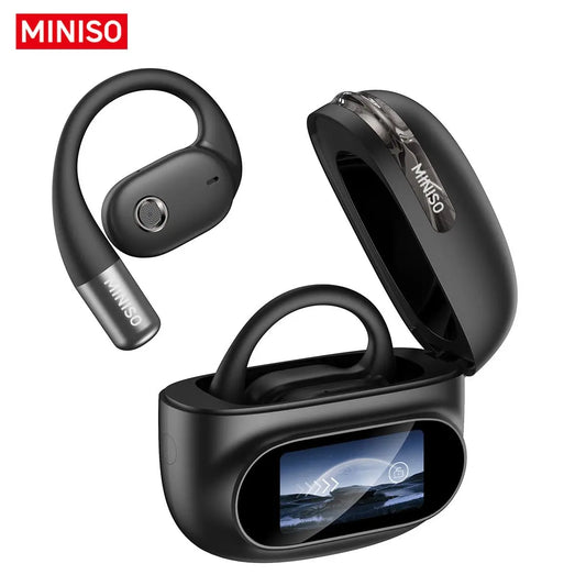 MINISO MS150 Open Wireless Headset BT5.4 Smart Screen Comfortable to Wear Super Sound Quality Long Battery Life Suitable for Music, Games, Sports