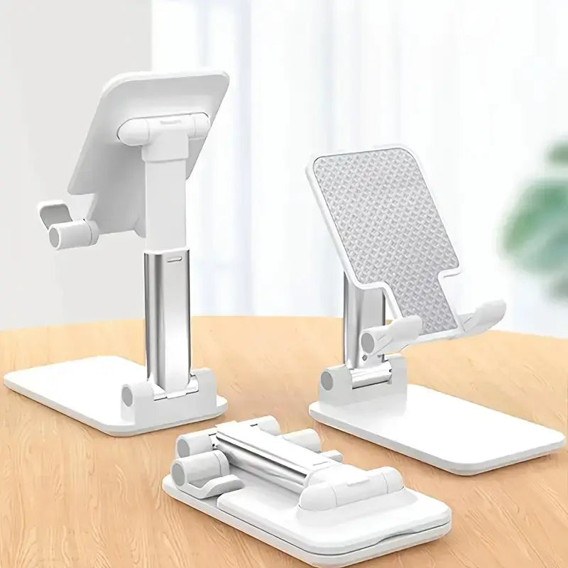 Universal Foldable Phone Stand, Adjustable Angle Desktop Cellphone Holder, Stable & Portable for All Phones