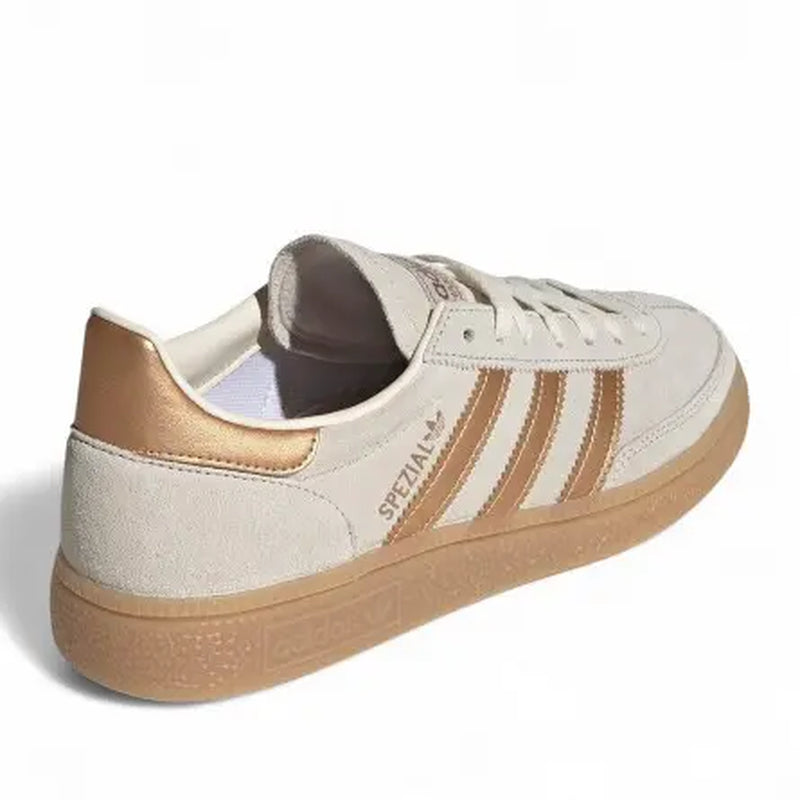 Adidas Women'S Handball Spezial Light Gold Sports Sneakers - Clear Brown, Cream White, Gum Colorway