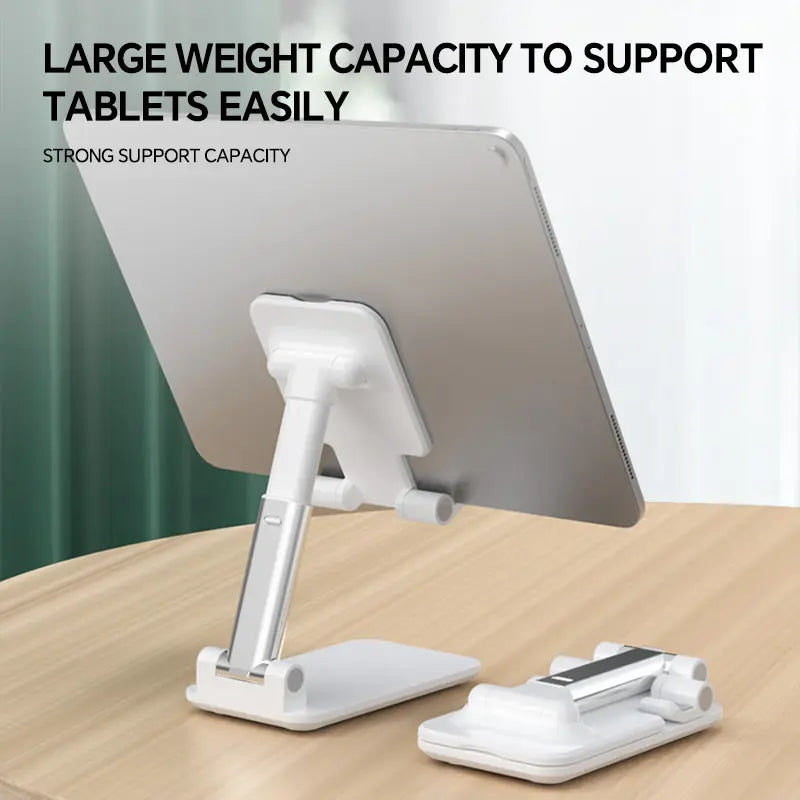 Universal Foldable Phone Stand, Adjustable Angle Desktop Cellphone Holder, Stable & Portable for All Phones