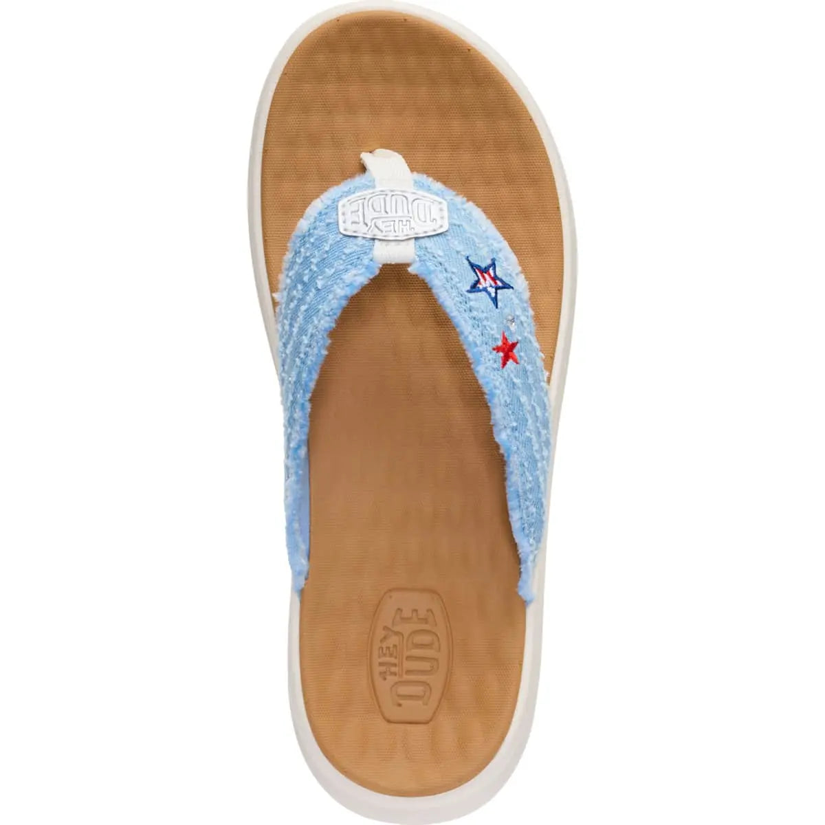 HEYDUDE Tide Flip Denim Stars - Comfortable Sandals