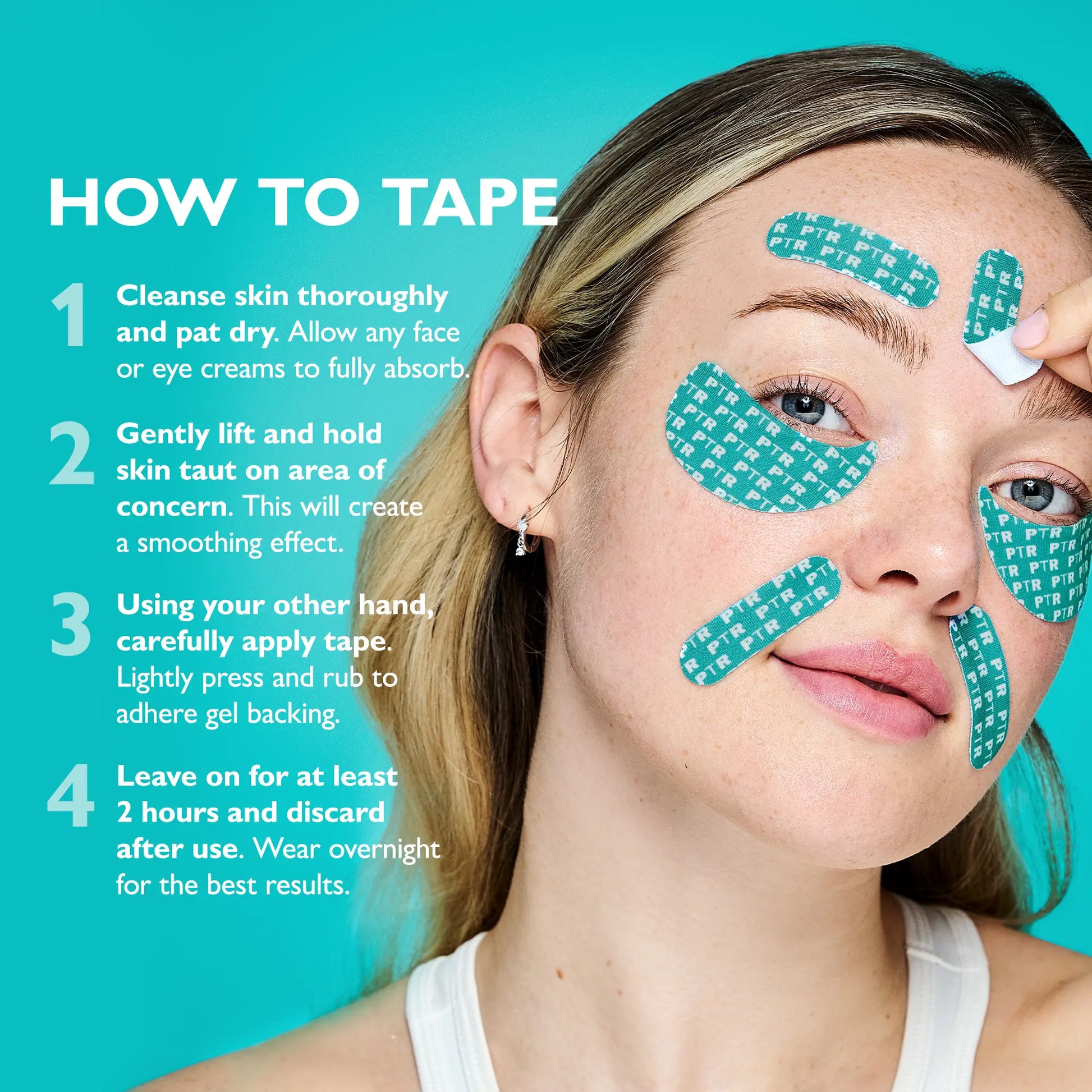 Peter Thomas Roth Peptide Skinjection Peptide Infused Face + Eye Tape, Improve Look of Fine Lines and Wrinkles