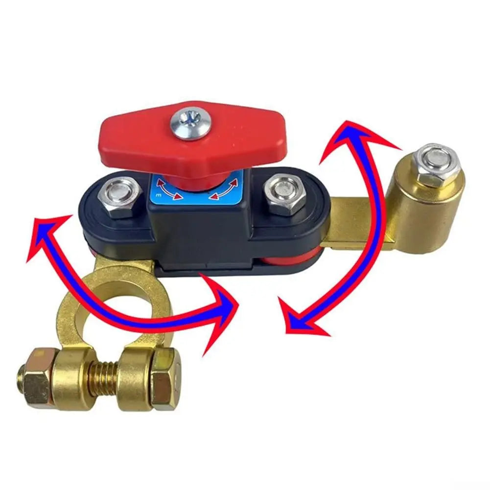 Car Battery Power Cut-Off Switch Breaker, Pure Copper Stable Transmission High Conductivity Disconnect Switch Smart Battery Disconnect for Car Truck Boat Rv Supplies.