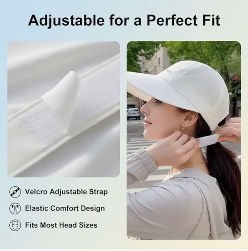 3-Pack of Spring/Summer Sun-Protective Baseball Caps, Unisex, Lightweight and Adjustable, Velcro Closure, Wide Brim, Suitable for All Seasons, Elastic Design.