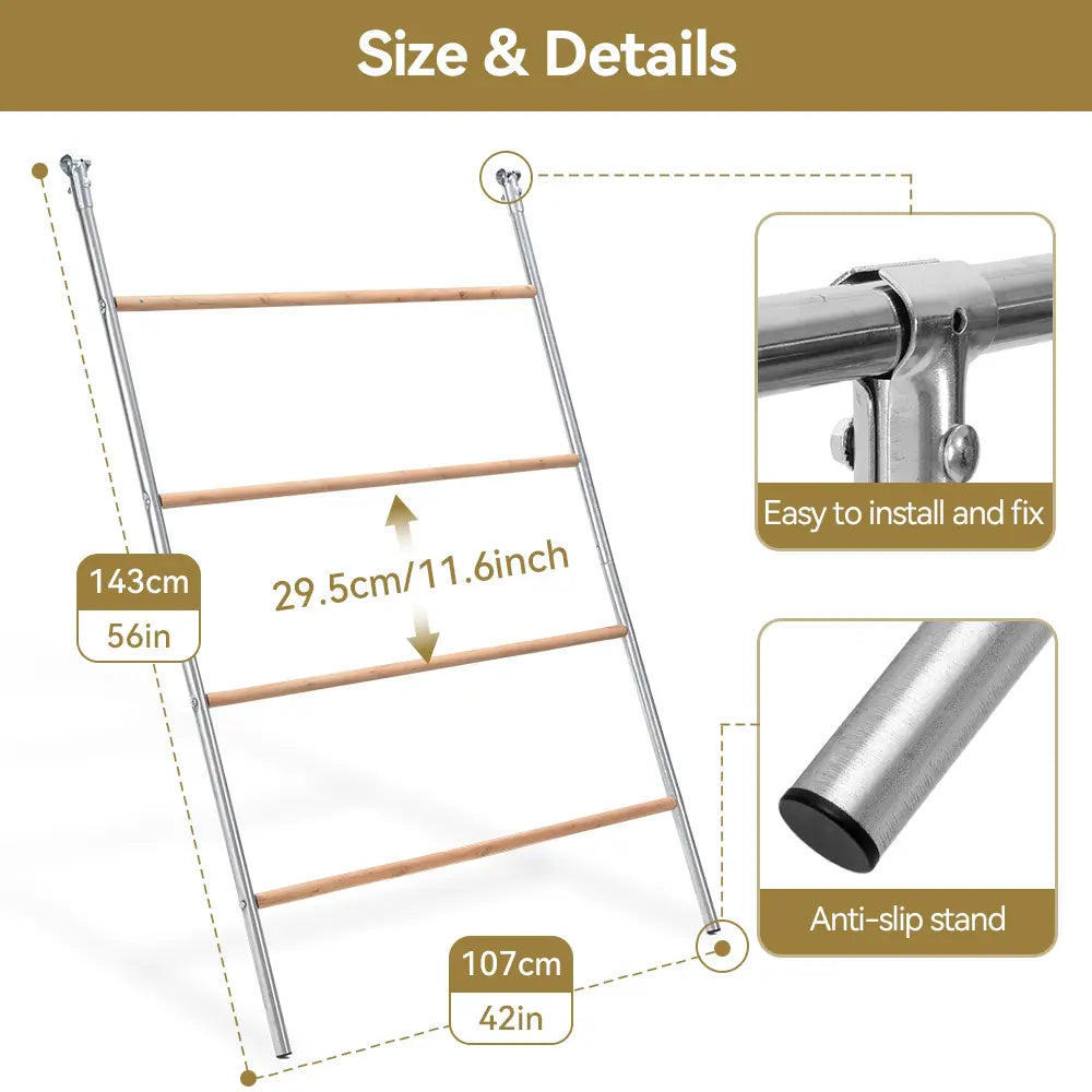 PAWGIANT Chicken Roosting Bars, 56''L X 42''W, Suitable for Backyard Farm, Chicken Perches Activity Play, Wooden Chicken Ladder, Chicken Toys Easy to Assemble & Clean, Enhancing Coop Comfort, Summervibes