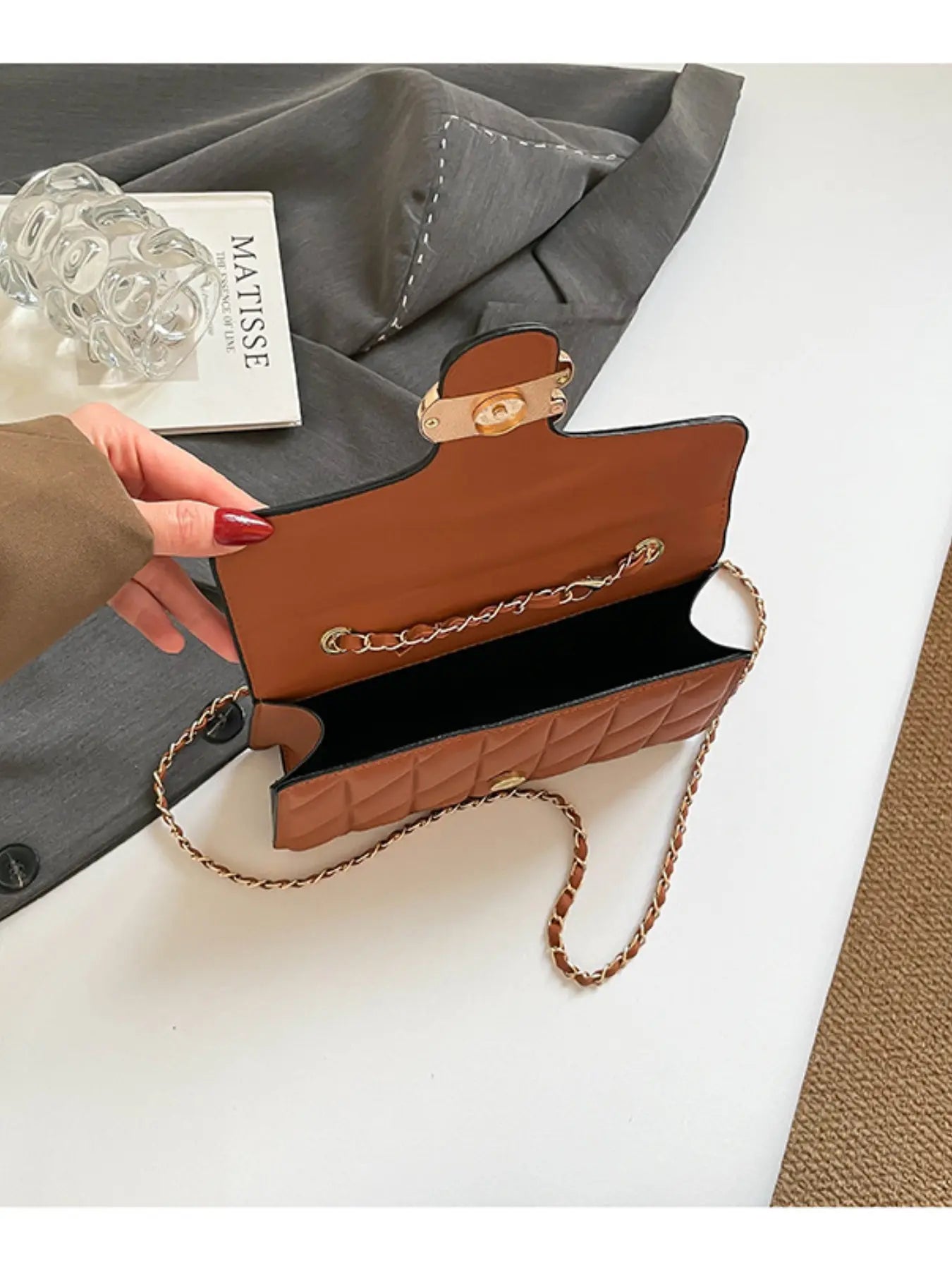 2026 New Fashion Clutch Bag, Small Luxury Rhombus Design, Lightweight Crossbody Shoulder Bag for Women, Trendy Underarm Bag, Casual Shoulder Bag, Crossbody Purse