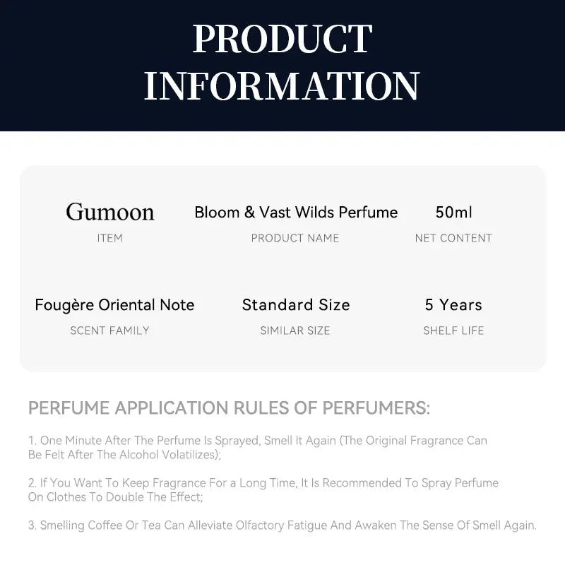 Gumoon Vast Wilds Unisex Eau De Parfum 50Ml | Bergamot Top Lavender Mix Cedarwood Base Aromatic Aquatic Arabian Fragrance | Long Lasting Intense Luxury for Men and Women | Premium Gift