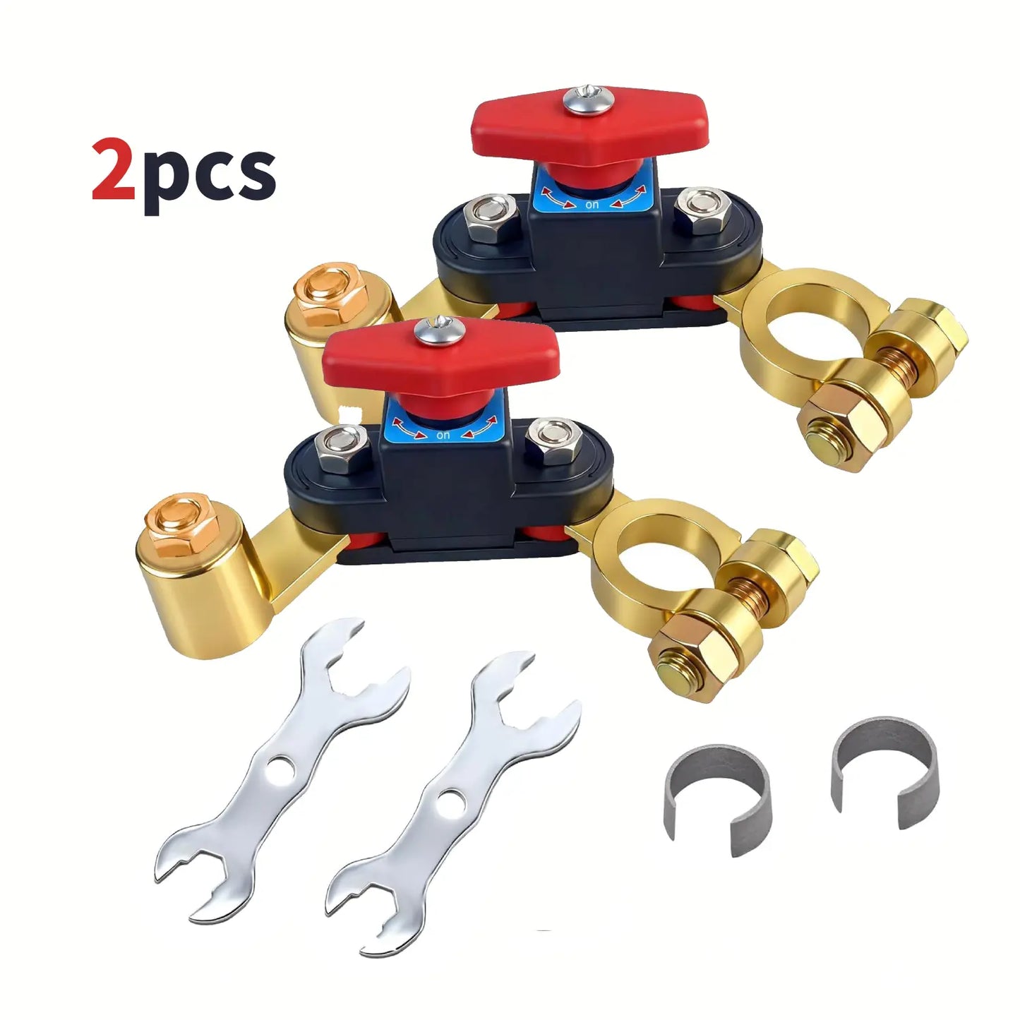 Car Battery Power Cut-Off Switch Breaker, Pure Copper Stable Transmission High Conductivity Disconnect Switch Smart Battery Disconnect for Car Truck Boat Rv Supplies.