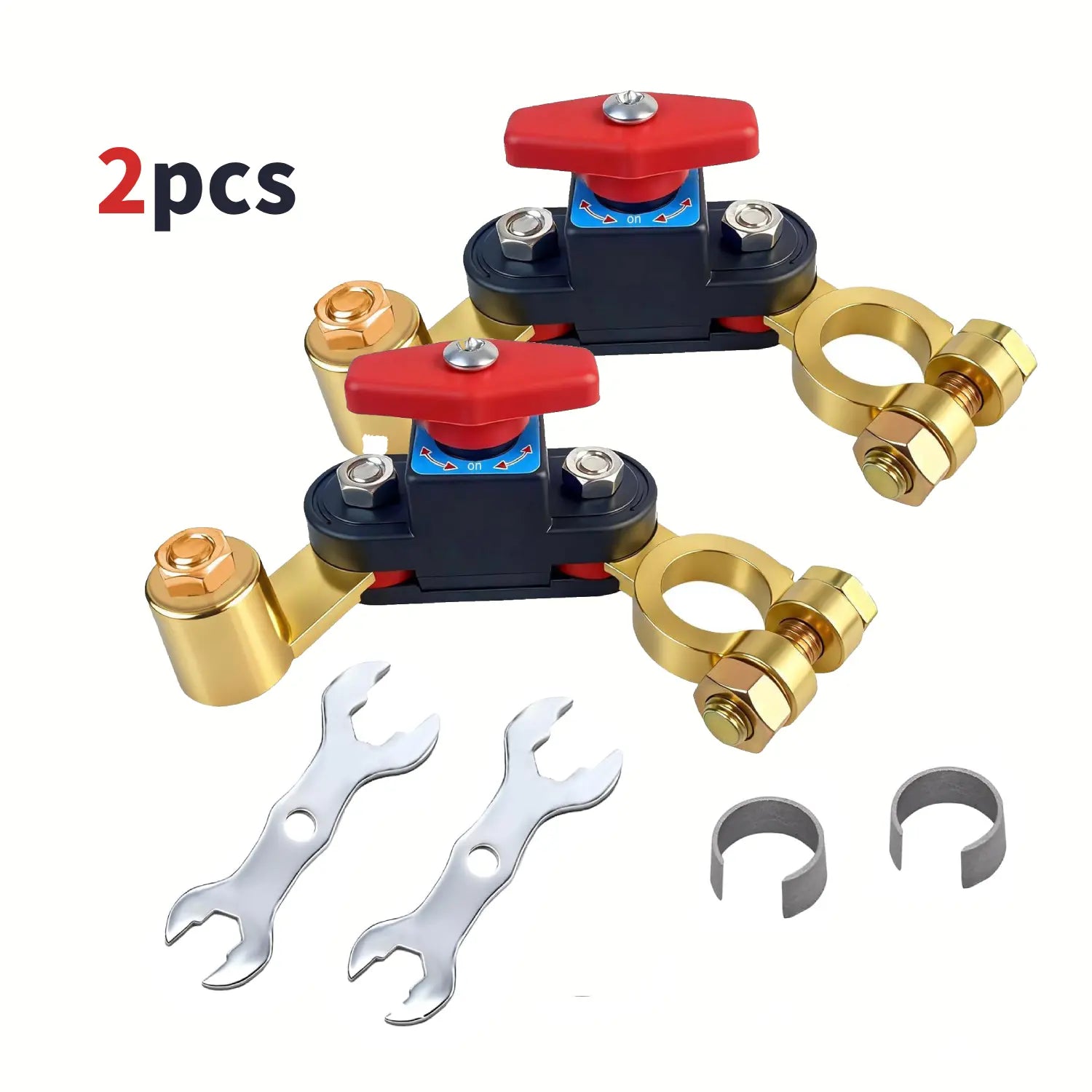 Car Battery Power Cut-Off Switch Breaker, Pure Copper Stable Transmission High Conductivity Disconnect Switch Smart Battery Disconnect for Car Truck Boat Rv Supplies.