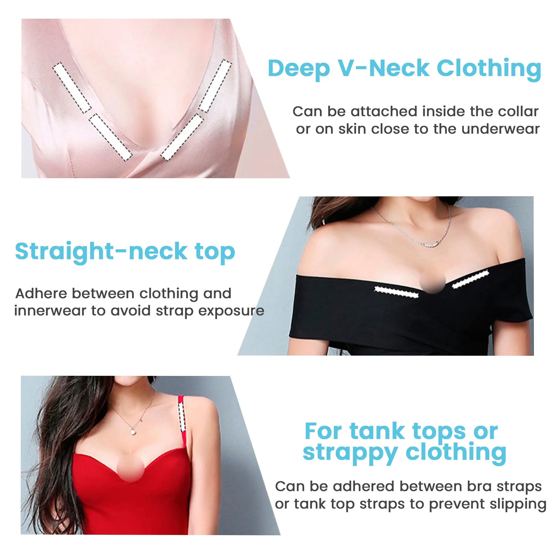 72 Counts Double Sided Fashion Tape for Women, Skin-Friendly Material, Safe for Sensitive Skin, Transparent, No Irritation