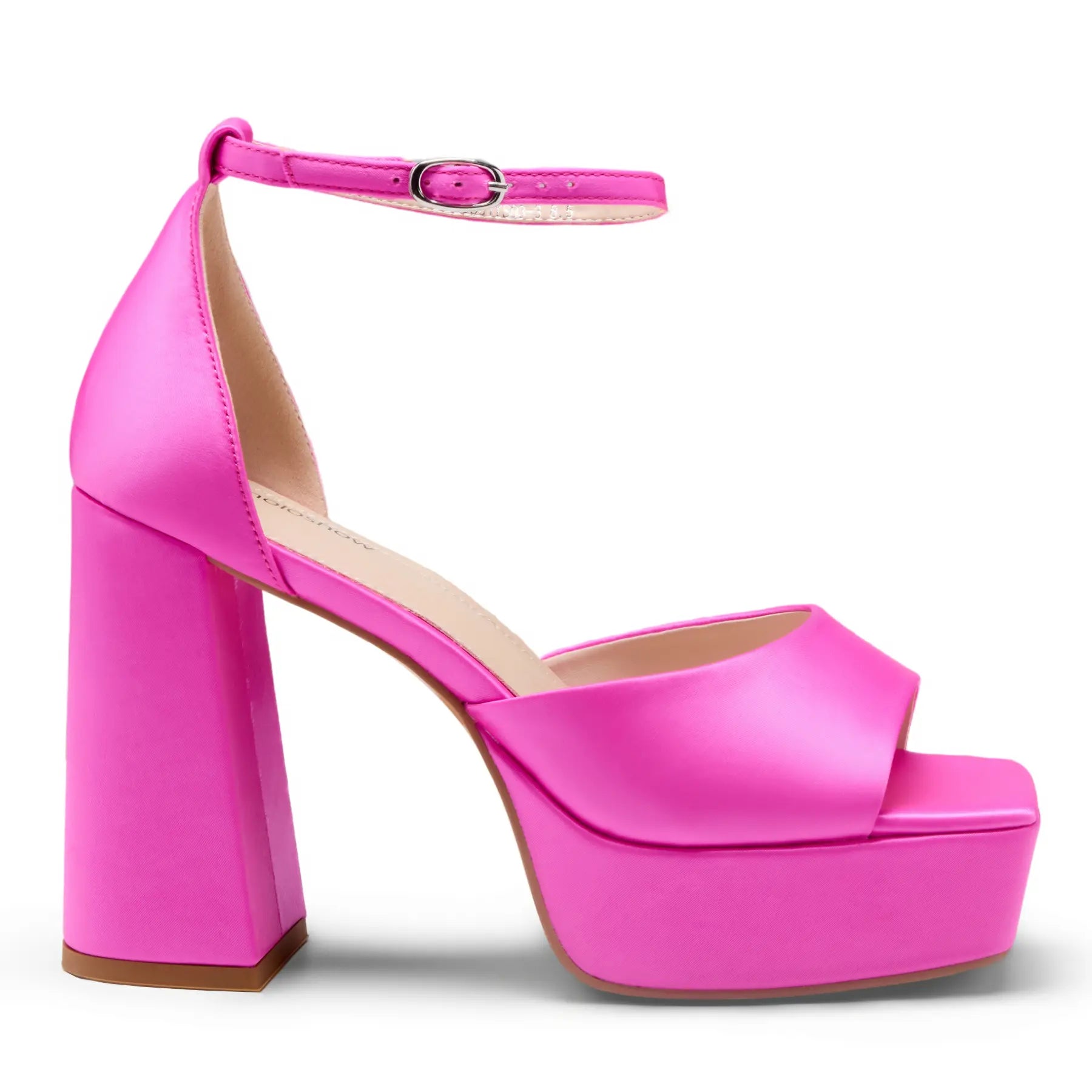 Women'S Sandals Peep Toe:Chunky Heels Pumps Ankle Buckle Strap Platform Heels 4.7" High Heeled Evening Party Wedding Dress Shoes