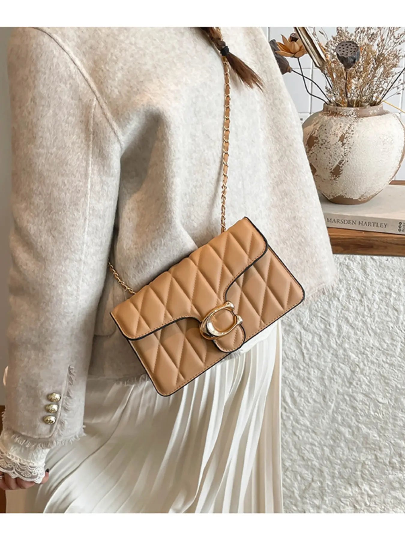 2026 New Fashion Clutch Bag, Small Luxury Rhombus Design, Lightweight Crossbody Shoulder Bag for Women, Trendy Underarm Bag, Casual Shoulder Bag, Crossbody Purse