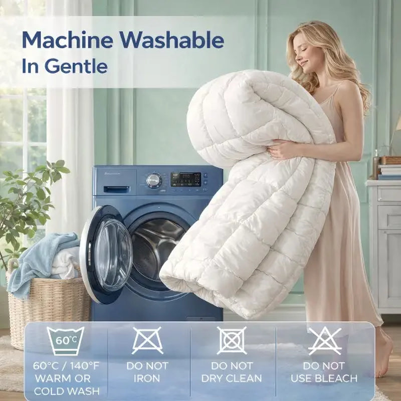 【Tiktok Shop Mother'S Day】Elemuse Extra Thick Mattress Topper for Back Pain, Plush Soft Pillowtop with Elastic Deep Pocket, Cooling down Alternative Filling, Soft Pillow Top for Better Sleep & Back Pain Relief