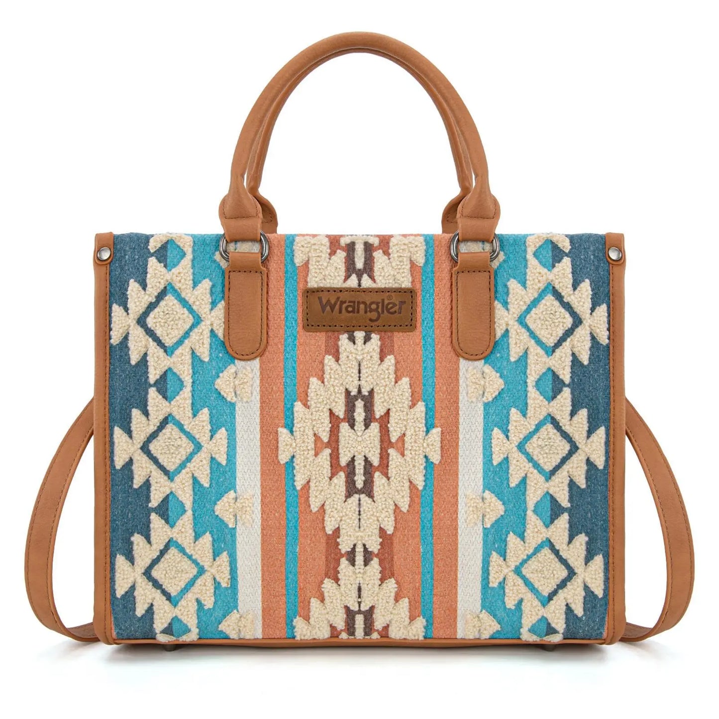 Wrangler Tote Bag for Women Large Purses and Handbags Aztec Top-Handle Bags