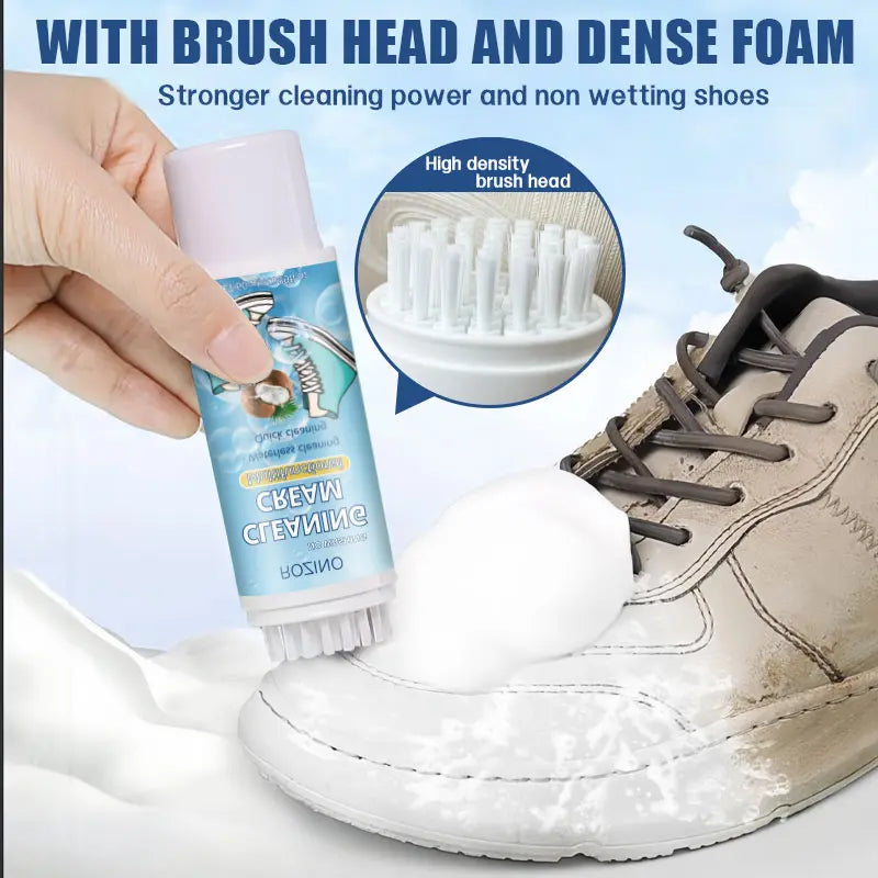 【Mothersdaygift】Multi-Purpose Shoe Cleaning Brush Deep Clean Scrubber for Sneakers Leather & White Shoes Ergonomic Handle Easy Stain Removal Tool Compact Durable Safe for Multiple Materials