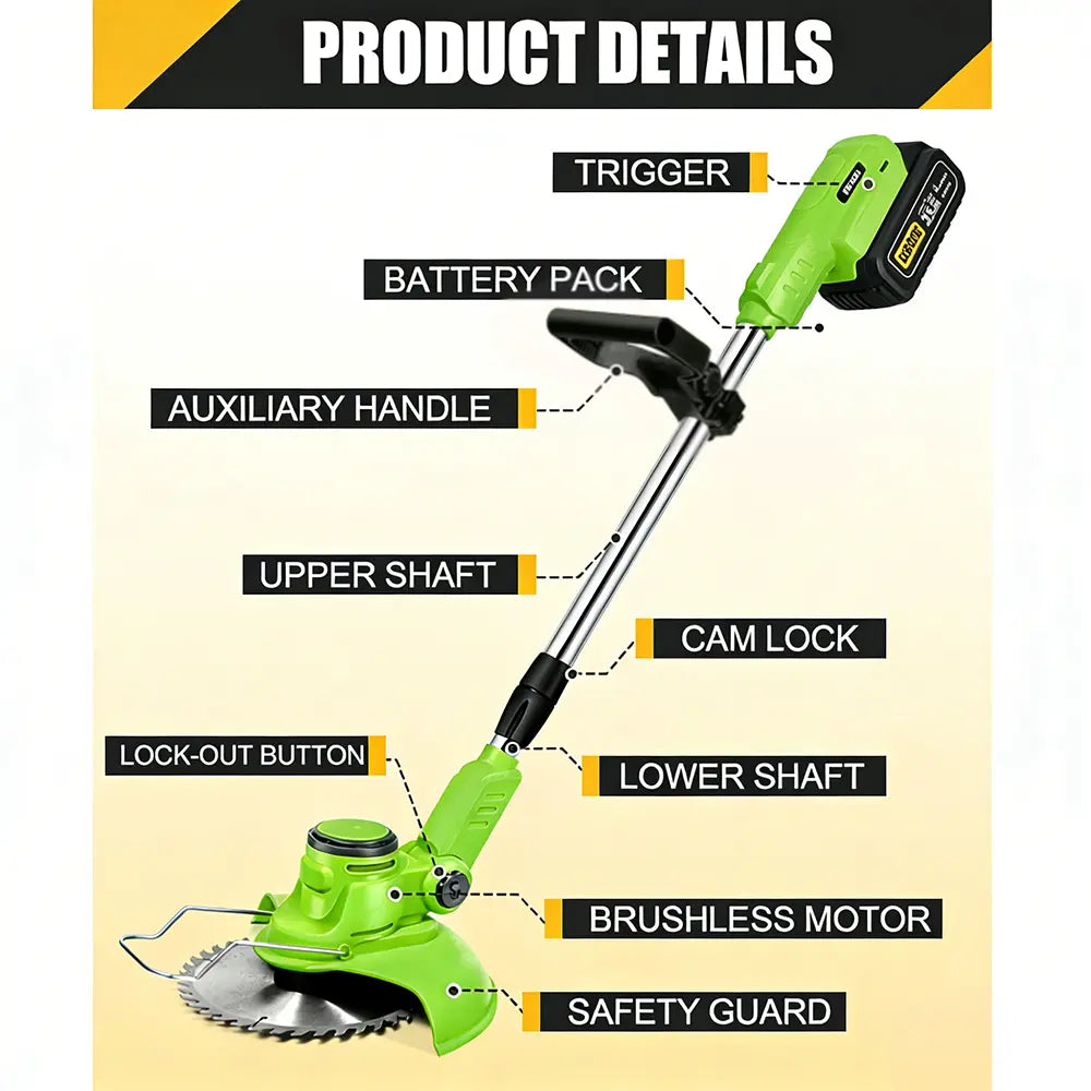 Home-Use Small Lawn Mower, Grass Cutter, Lawn Trimmer, Multi-Functional Lawn Mower, Weed Removal Tool
