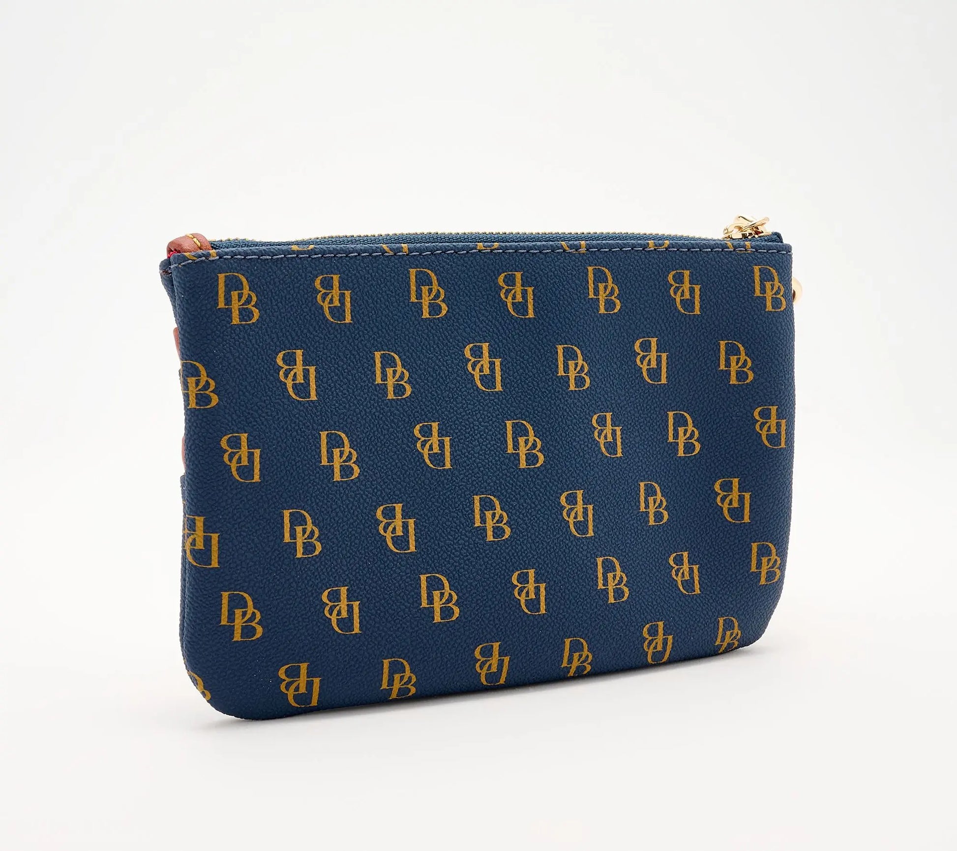 Dooney & Bourke Greta Coated Cotton Triple Zip Wristlet