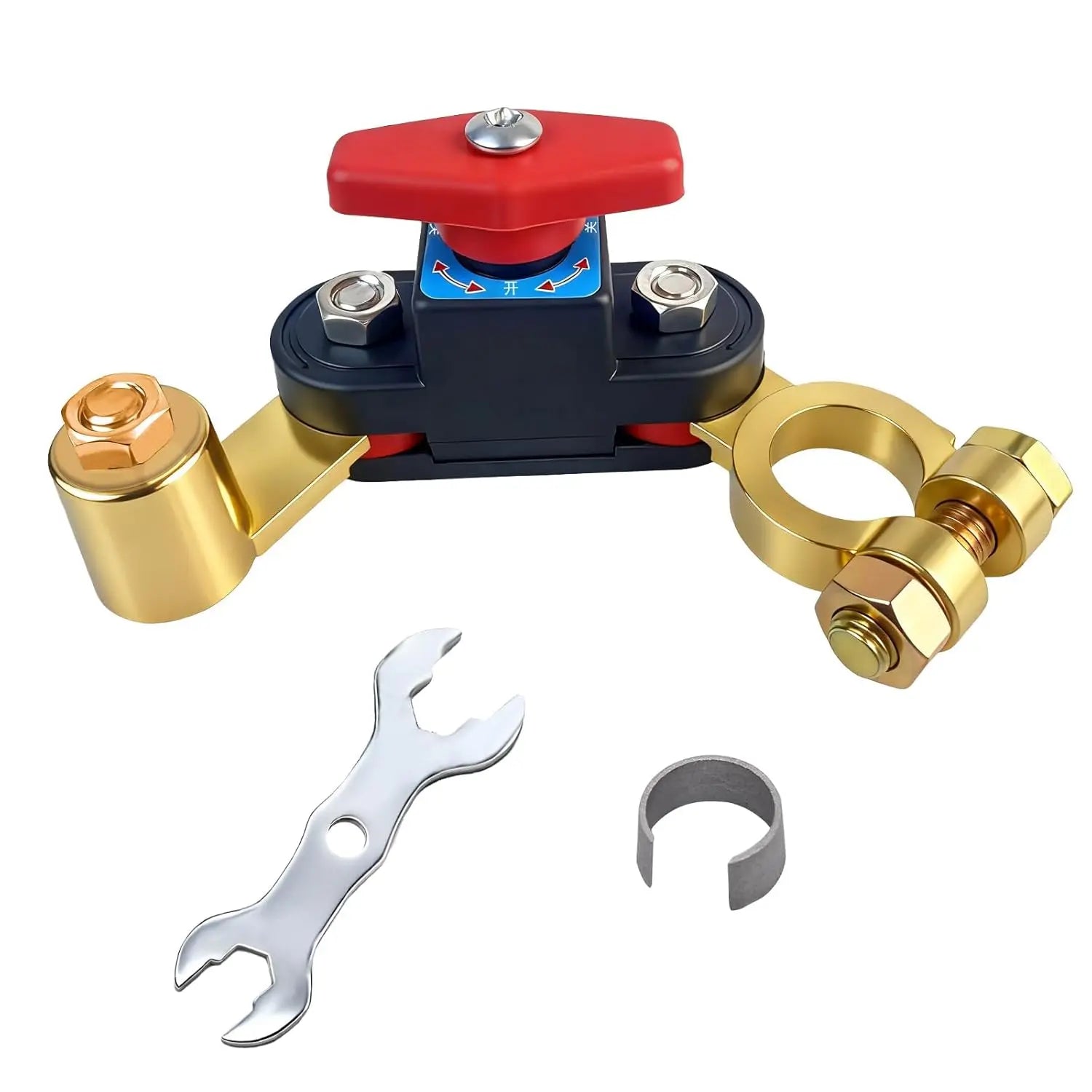 Car Battery Power Cut-Off Switch Breaker, Pure Copper Stable Transmission High Conductivity Disconnect Switch Smart Battery Disconnect for Car Truck Boat Rv Supplies.