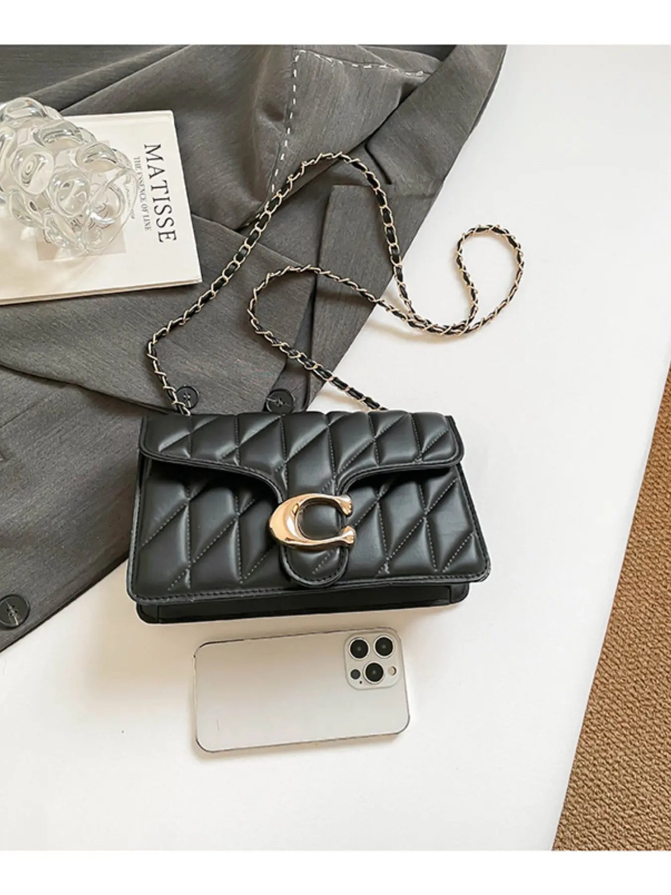 2026 New Fashion Clutch Bag, Small Luxury Rhombus Design, Lightweight Crossbody Shoulder Bag for Women, Trendy Underarm Bag, Casual Shoulder Bag, Crossbody Purse