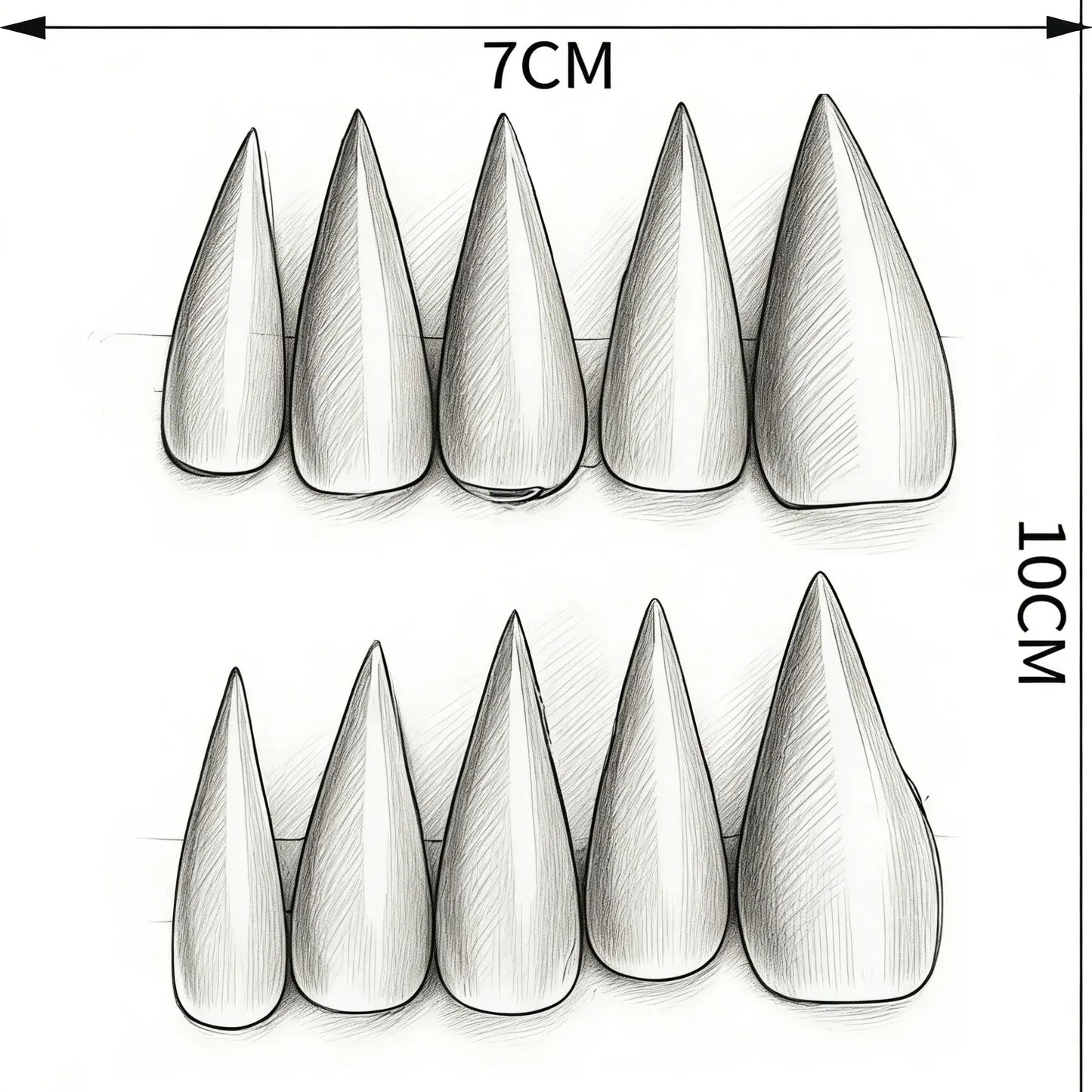 Handmade Ice Short Cat Eye Nail Tips, Removable Glossy Fake Nails, Enhancing, Single Item, Glittering Fake Nails, Non-Flammable Liquid