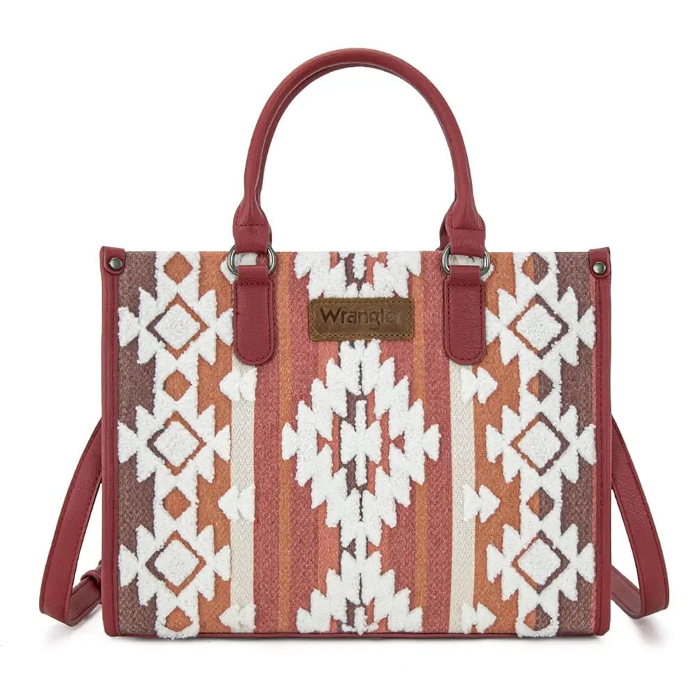 Wrangler Tote Bag for Women Large Purses and Handbags Aztec Top-Handle Bags