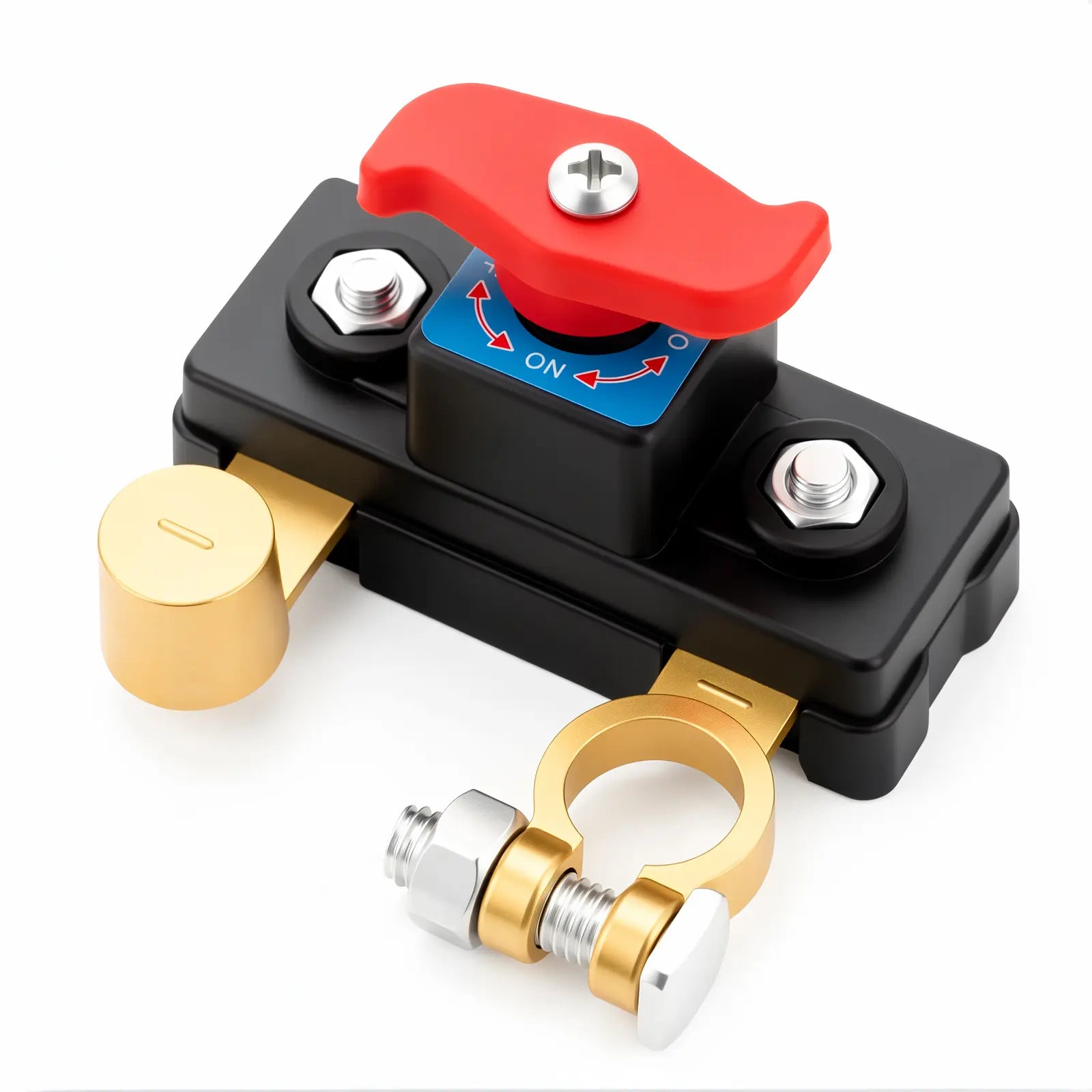 Car Battery Power Cut-Off Switch Breaker, Pure Copper Stable Transmission High Conductivity Disconnect Switch Smart Battery Disconnect for Car Truck Boat Rv Supplies.