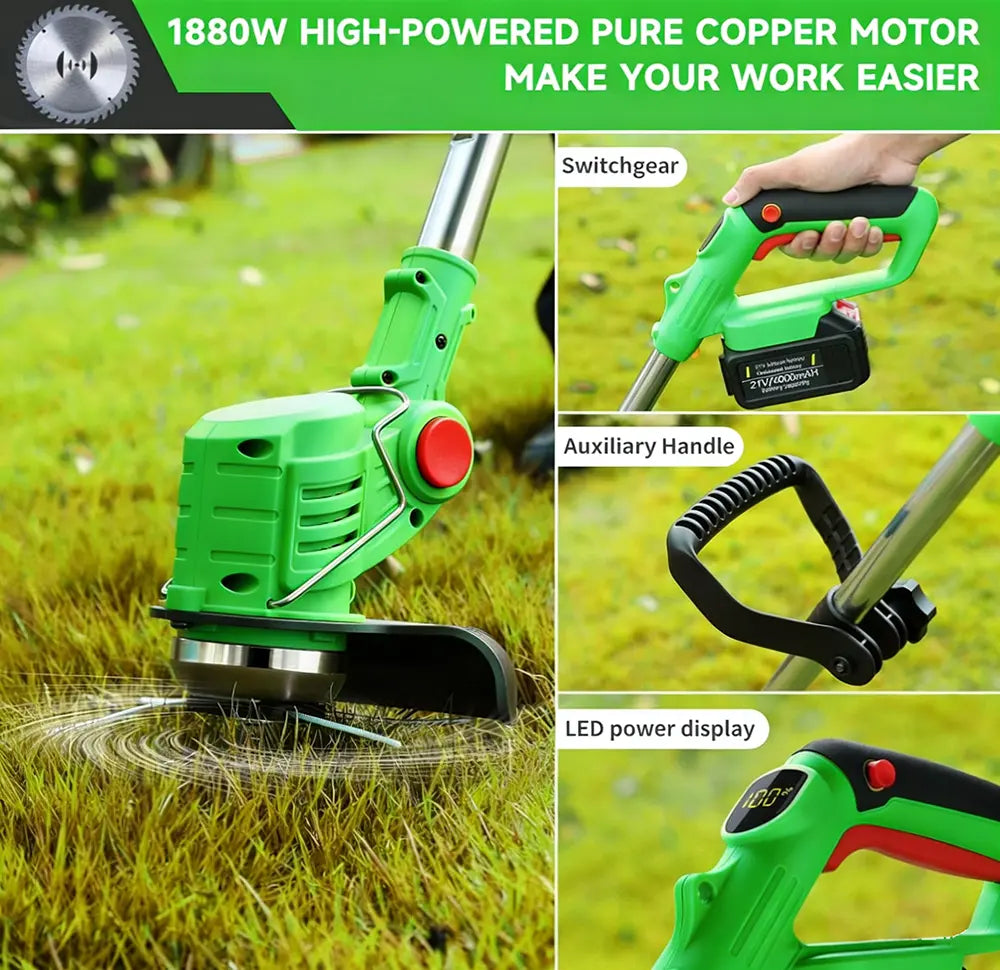 Home-Use Small Lawn Mower, Grass Cutter, Lawn Trimmer, Multi-Functional Lawn Mower, Weed Removal Tool