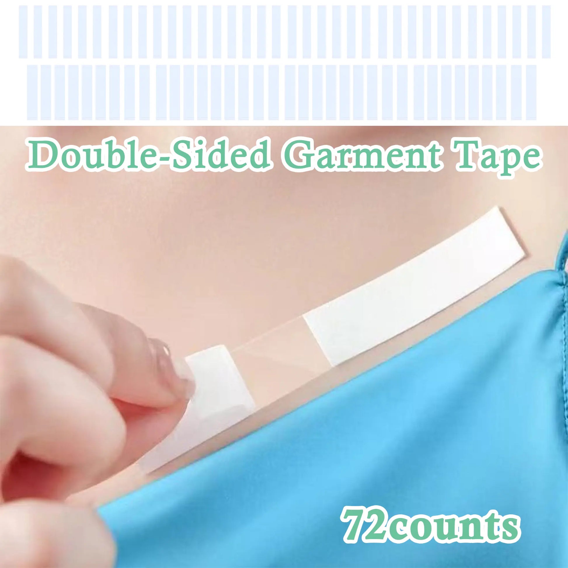 72 Counts Double Sided Fashion Tape for Women, Skin-Friendly Material, Safe for Sensitive Skin, Transparent, No Irritation