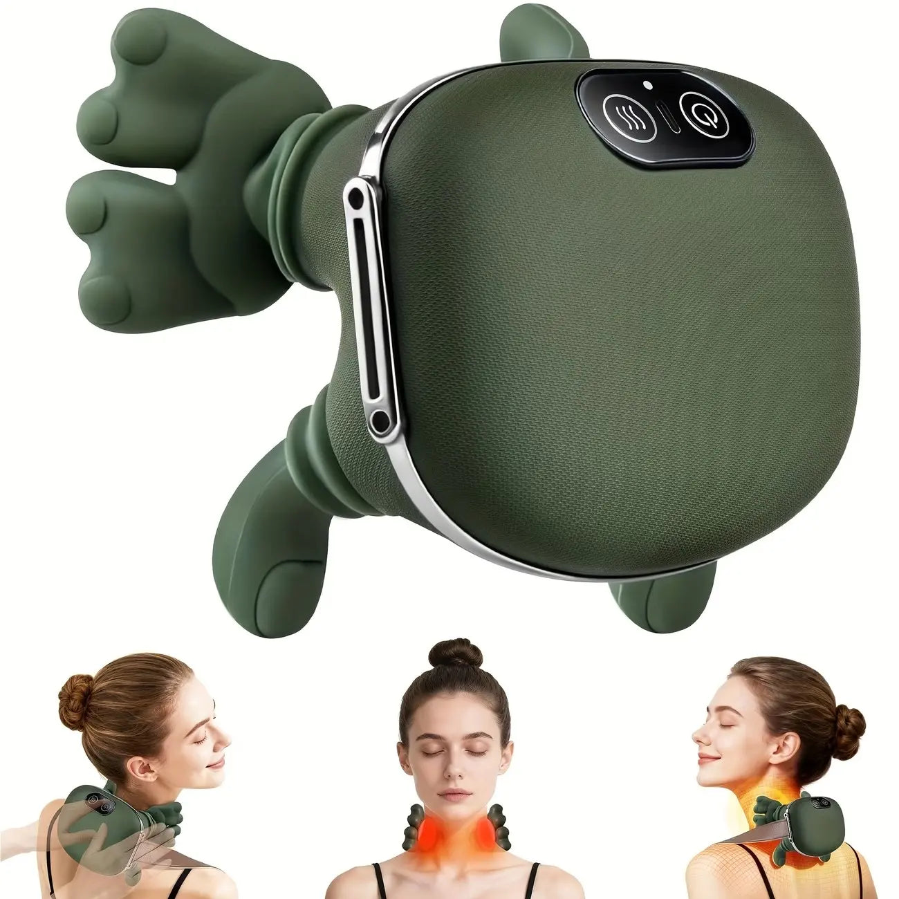 Hand Shoulder Neck Massager, Realistic Hand Massage, Heat Therapy, Finger Pressure, Rechargeable, Christmas Gift, New Year Gift, Valentine'S Day Gift, USB Rechargeable Massagers