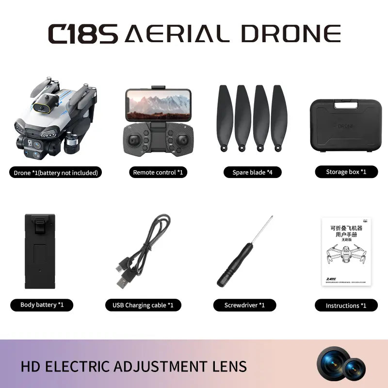 Aerial Drone M8 Pro 2026 - GPS Positioning, 4K UHD Eiscamera, 5G Wifi FPV, Brushless Motors, Optical Flow Hover,Intelligent Obstacle Avoidance, Auto Return, 360° Stunt Roll,Two Batteries