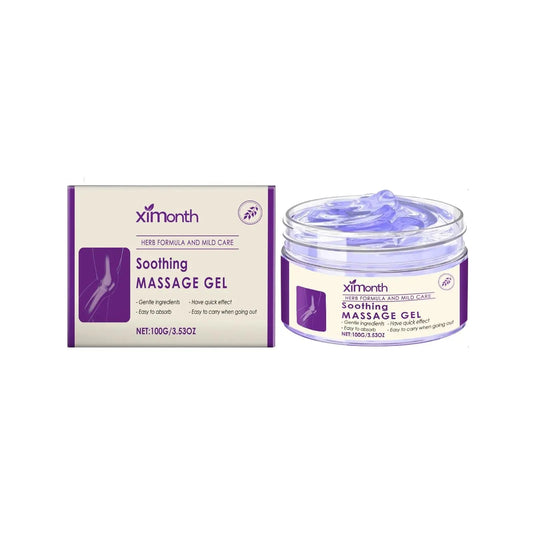 Ximonth Soothing Pain Relief Massage Gel Natural Plant Extracts Non-Greasy Fast-Absorbing Joint Discomfort Relief 100G