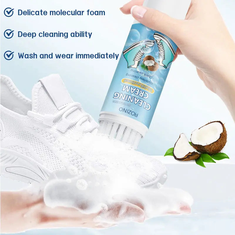 【Mothersdaygift】Multi-Purpose Shoe Cleaning Brush Deep Clean Scrubber for Sneakers Leather & White Shoes Ergonomic Handle Easy Stain Removal Tool Compact Durable Safe for Multiple Materials