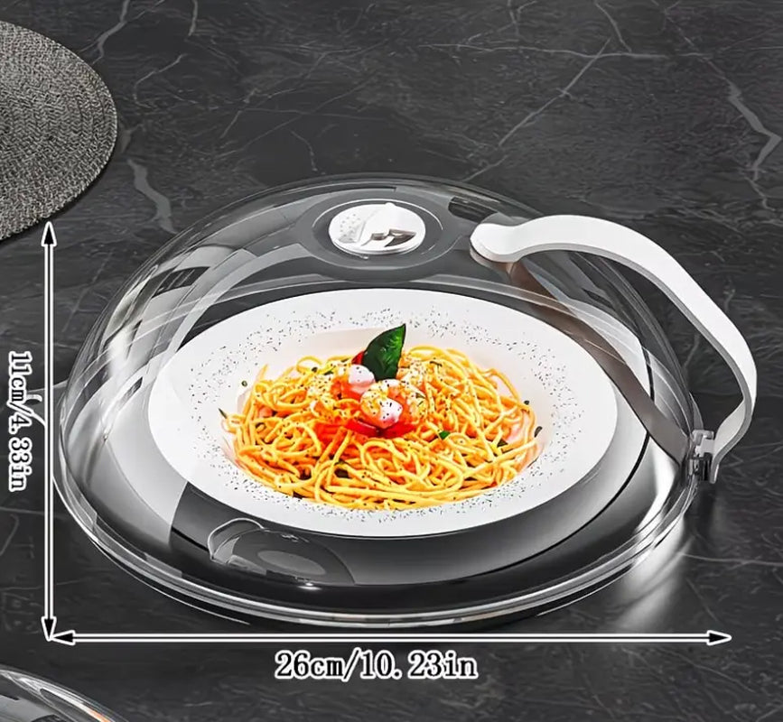 2 PCS Microwave Splatter PC Material Cover with Handle, Reusable Microwave Lid Food, Modern Kitchen Utensils, Kitchen Gadgets, Kitchen Accessories